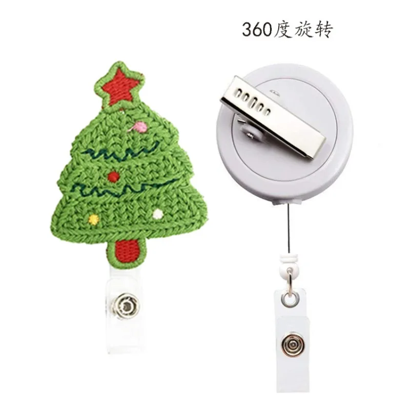 Рождественская выдвижная катушка для значка, вязаный Санта-пряничный человечек, эластичный держатель для удостоверений личности для работы, праздничный ремешок для вечеринки
Рождественская выдвижная катушка для значка, вязаный Санта-пряничный человечек, эластичный держатель для удостоверений личности для работы, праздничный ремешок для вечеринки