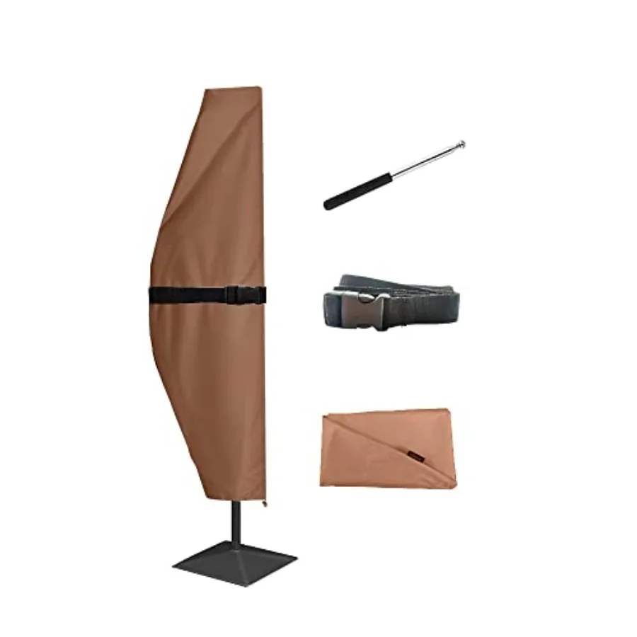 Patio Umbrella Cover With Rod, For 7Feet To 9Feet Offset Umbrella, Curved Cantilever and Straight Pole Parasol, Protective Wate
Patio Umbrella Cover With Rod, For 7Feet To 9Feet Offset Umbrella, Curved Cantilever and Straight Pole Parasol, Protective Wate