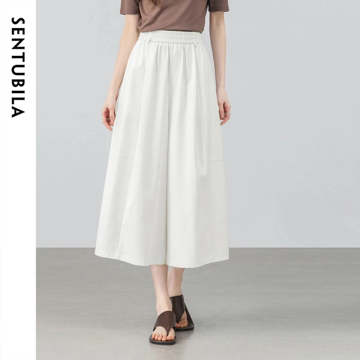 SENTUBILA Women's Sun Protection Skirt Pants 2026 Summer White Commuter Loose Elegant Casual Pant with Belt Bottoms 162KF4009
SENTUBILA Women's Sun Protection Skirt Pants 2026 Summer White Commuter Loose Elegant Casual Pant with Belt Bottoms 162KF4009
