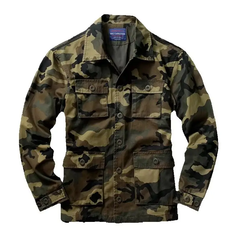 Trendy Plus Size Cargo Jacket Men Casual Loose Baggy Density Cotton Coat Streetwear Camouflage Durable Clothing
Trendy Plus Size Cargo Jacket Men Casual Loose Baggy Density Cotton Coat Streetwear Camouflage Durable Clothing