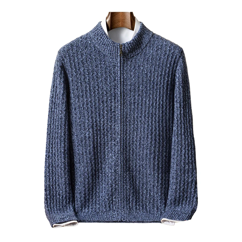 Мужской вязаный свитер из 100% кашемира с полуводолазкой, деловой повседневный двухслойный утолщенный кардиган из семиигольной пряжи с цветочным принтом
Мужской вязаный свитер из 100% кашемира с полуводолазкой, деловой повседневный двухслойный утолщенный кардиган из семиигольной пряжи с цветочным принтом