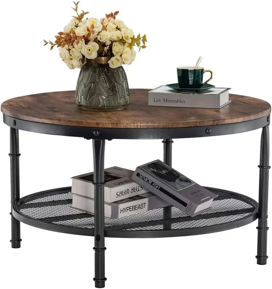 Round Coffee Tables Living Room, 31.5" Round Coffee Table with Storage Wooden TableFarmhouse Coffee Table
Round Coffee Tables Living Room, 31.5" Round Coffee Table with Storage Wooden TableFarmhouse Coffee Table
