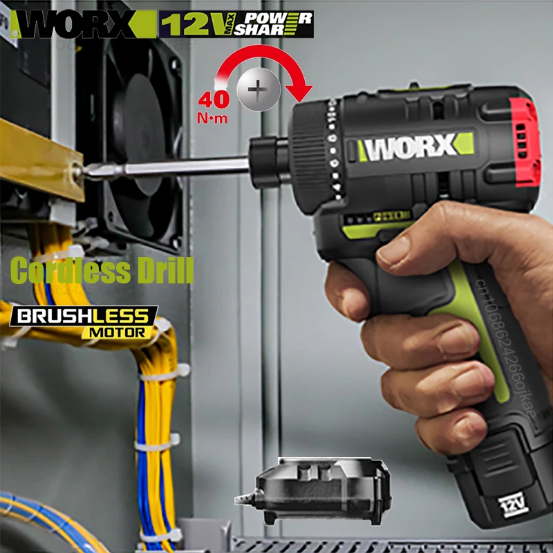 Worx 12V WU129 Rechargeable Wireless Screwdriver 40Nm 1800rpm 2 Speed BareTool or With 1 Battery & Charger Univeral 12v Platform
Worx 12V WU129 Rechargeable Wireless Screwdriver 40Nm 1800rpm 2 Speed BareTool or With 1 Battery & Charger Univeral 12v Platform