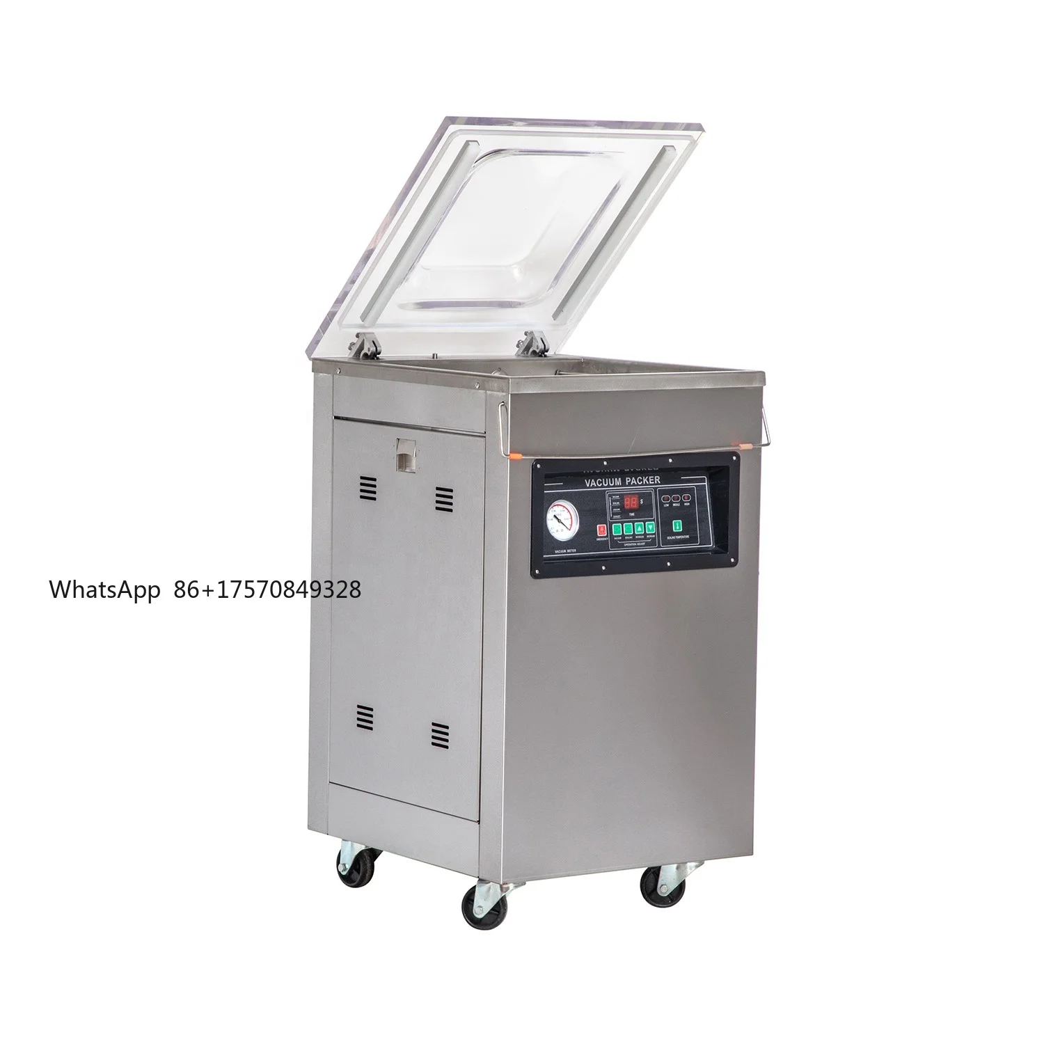 2026 Hot SellingWANHE Electric Semi-Automatic Chicken Sausage Meat Fish Food Vacuum Sealing Packing Machine
2026 Hot SellingWANHE Electric Semi-Automatic Chicken Sausage Meat Fish Food Vacuum Sealing Packing Machine