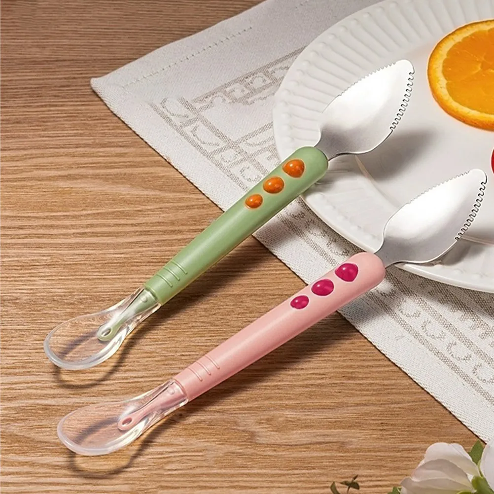 2Pcs Baby Fruit Scraping Mud Spoon Silicone Feeding Spoons Soft Tip Double Head Infant Training Utensils Toddler Feeding Set
2Pcs Baby Fruit Scraping Mud Spoon Silicone Feeding Spoons Soft Tip Double Head Infant Training Utensils Toddler Feeding Set