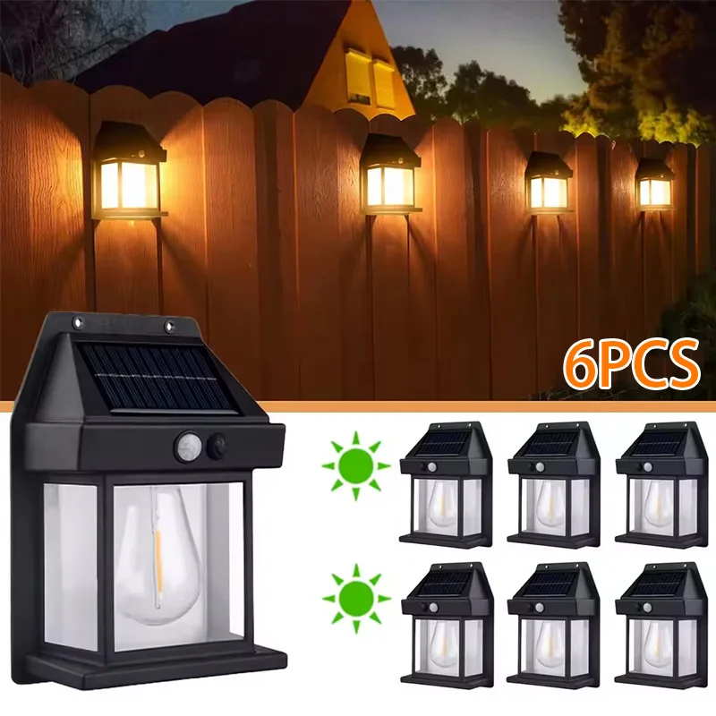 Solar Lights Outdoor Wall Lamp Waterproof Tungsten Filament Lamp Induction Household Garden Wall Light Villa Lighting Night Ligh
Solar Lights Outdoor Wall Lamp Waterproof Tungsten Filament Lamp Induction Household Garden Wall Light Villa Lighting Night Ligh