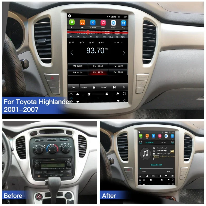Dvd Player For Toyota Highlander 2001-2007 GPS Navigation With Reversing Camera Android 13 Inch Car Dvd Player Screen
Dvd Player For Toyota Highlander 2001-2007 GPS Navigation With Reversing Camera Android 13 Inch Car Dvd Player Screen