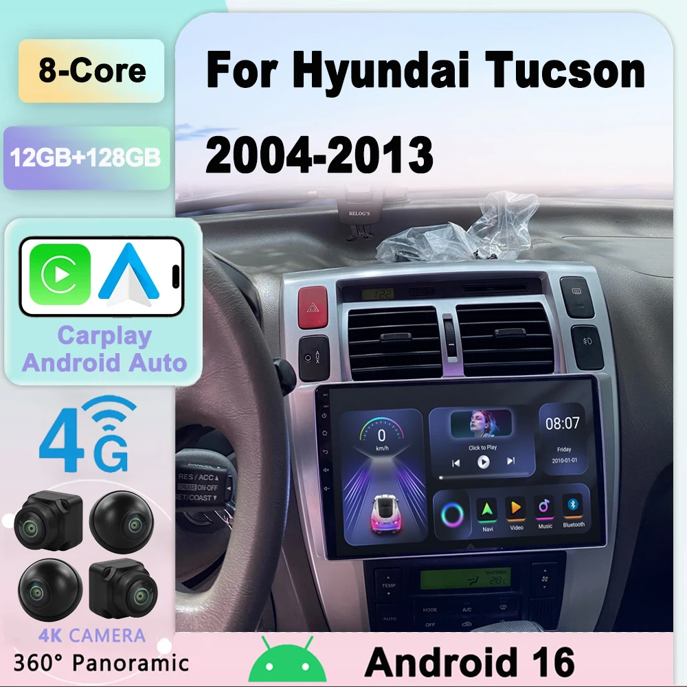 Car Radio Android 16 for Hyundai Tucson 2004-2013 Multimedia Video Player Navigation 2 Din DVD Head Unit Stereo Carplay Speakers
Car Radio Android 16 for Hyundai Tucson 2004-2013 Multimedia Video Player Navigation 2 Din DVD Head Unit Stereo Carplay Speakers