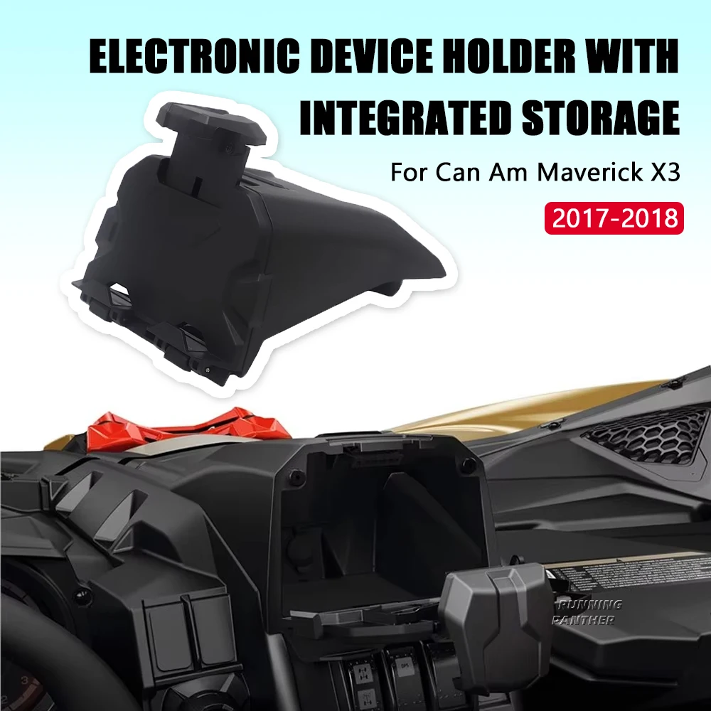 Extended UTV Electronic Device Holder w/ Integrated Storage Ipad Holder for Can Am Maverick X3 Models Black 2017 2018
Extended UTV Electronic Device Holder w/ Integrated Storage Ipad Holder for Can Am Maverick X3 Models Black 2017 2018