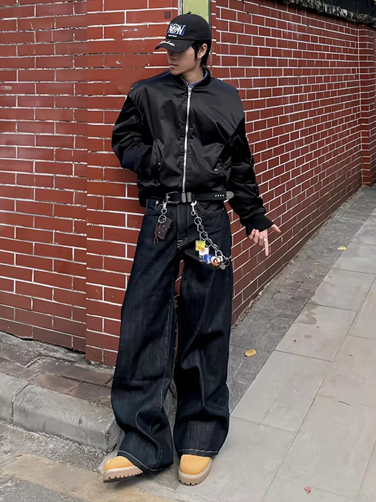 American Retro Wide Leg Men's Jeans Loose High-End Feeling Straight Floor-Length Casual Long Trousers Cleanfit
American Retro Wide Leg Men's Jeans Loose High-End Feeling Straight Floor-Length Casual Long Trousers Cleanfit