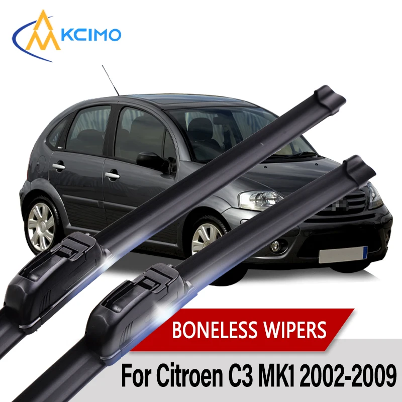 Car Wiper For Citroen C3 MK1 2002-2009 Wiper U-type Soft Rubber Boneless Wiper HD Quiet Durable Automotive Wiper 24"+18"
Car Wiper For Citroen C3 MK1 2002-2009 Wiper U-type Soft Rubber Boneless Wiper HD Quiet Durable Automotive Wiper 24"+18"