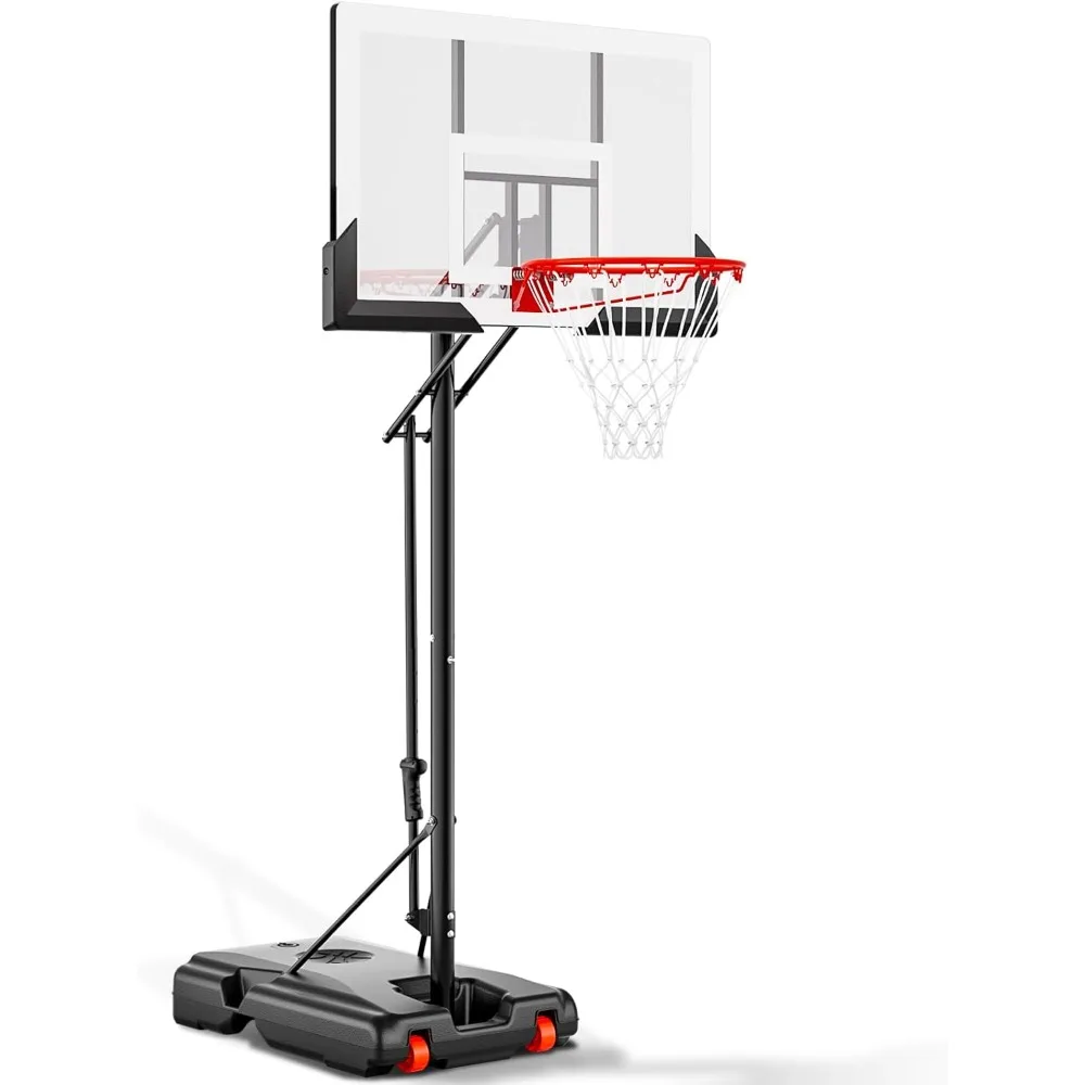 Баскетбольное кольцо для улицы, 44-дюймовая небьющаяся доска, регулируемая по высоте портативная баскетбольная кольцо 4,8-10 футов, система ворот
Баскетбольное кольцо для улицы, 44-дюймовая небьющаяся доска, регулируемая по высоте портативная баскетбольная кольцо 4,8-10 футов, система ворот