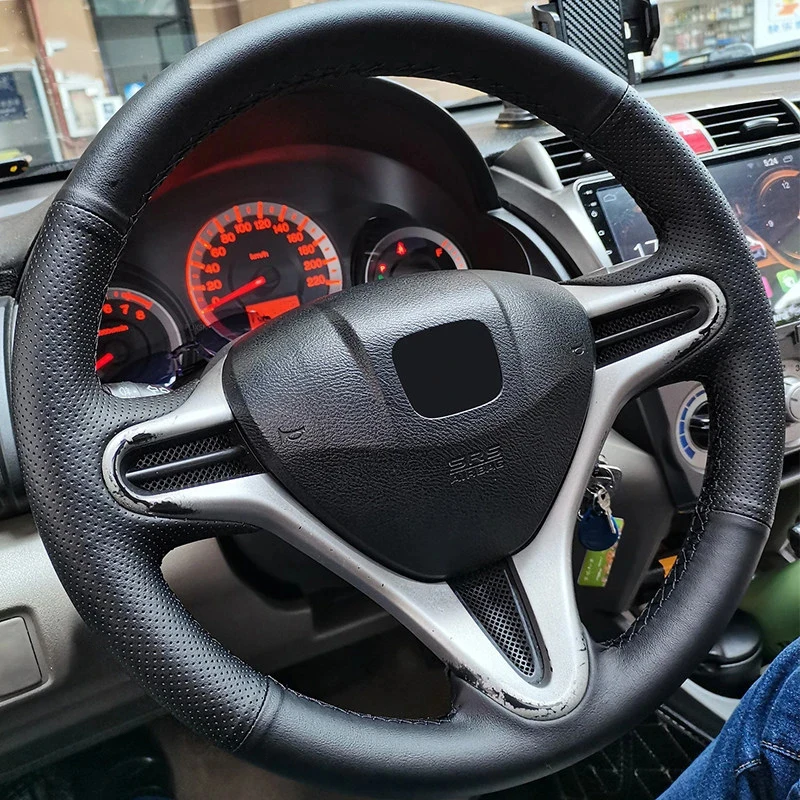 Braid Steering Wheel For Honda Fit Jazz City 2009 - 11 12 2013 Insight 2010-2014 Car Steering Wheel Hand-stitched Leather Cover
Braid Steering Wheel For Honda Fit Jazz City 2009 - 11 12 2013 Insight 2010-2014 Car Steering Wheel Hand-stitched Leather Cover