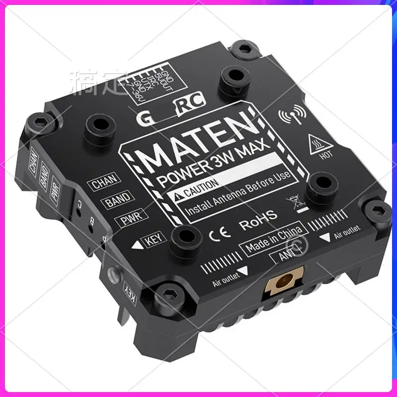 AP-For GEPRC MATEN 5.8G 3W VTX PRO 3000Mw 80CH Video Transmitter DC7-36V Built In Mic For FPV Long Range Racing Drone
AP-For GEPRC MATEN 5.8G 3W VTX PRO 3000Mw 80CH Video Transmitter DC7-36V Built In Mic For FPV Long Range Racing Drone