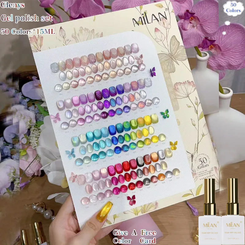 Glenys 50 pieces * 15ml cat's eye nail polish gel net red popular high-end new immersion gel color matching card art varnish set
Glenys 50 pieces * 15ml cat's eye nail polish gel net red popular high-end new immersion gel color matching card art varnish set