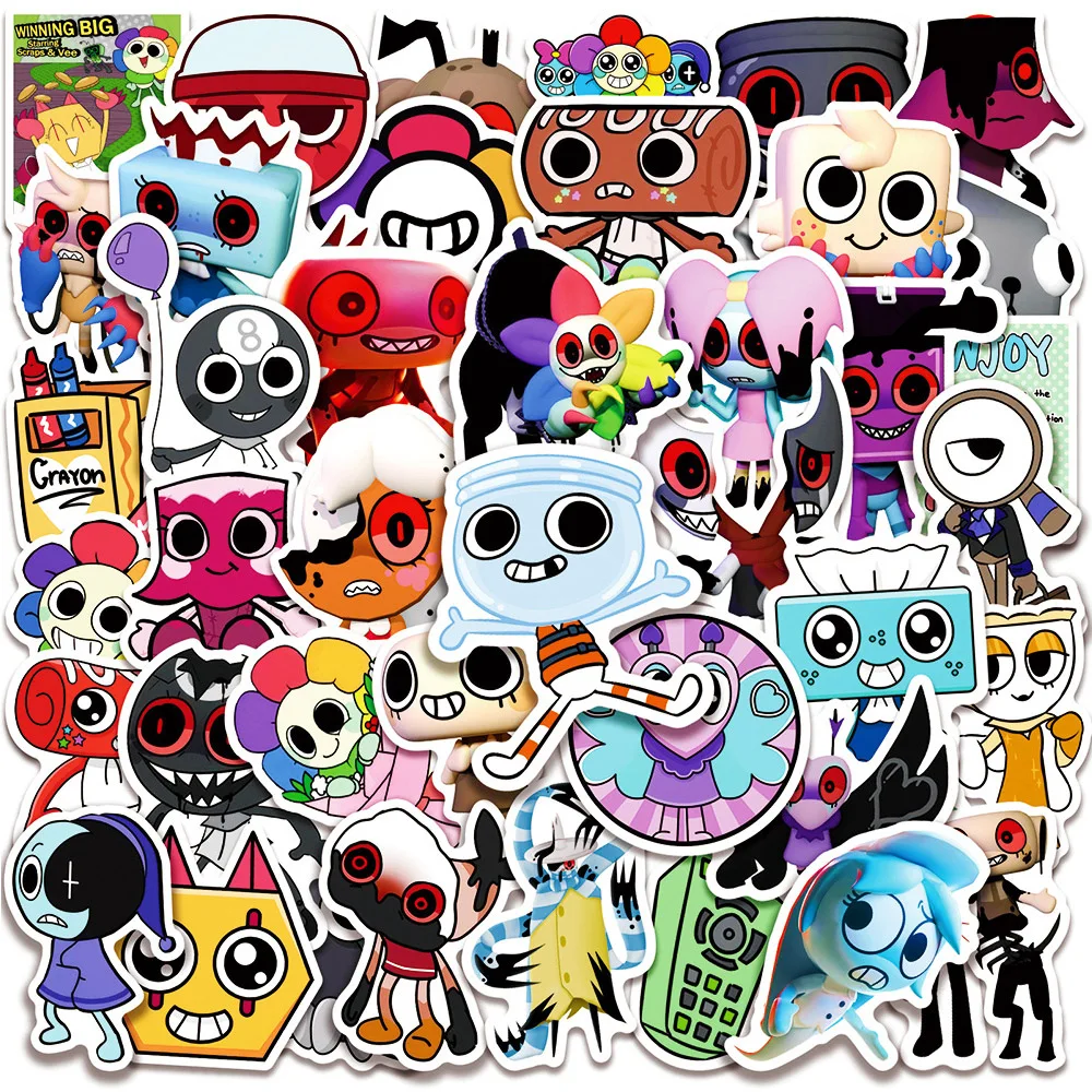 10/30/50pcs Horro Funny Game Dandy's World Cartoon Stickers DIY Phone Notebook Motorcycle Car Cool Waterproof Decal Kid Toy Gift
10/30/50pcs Horro Funny Game Dandy's World Cartoon Stickers DIY Phone Notebook Motorcycle Car Cool Waterproof Decal Kid Toy Gift