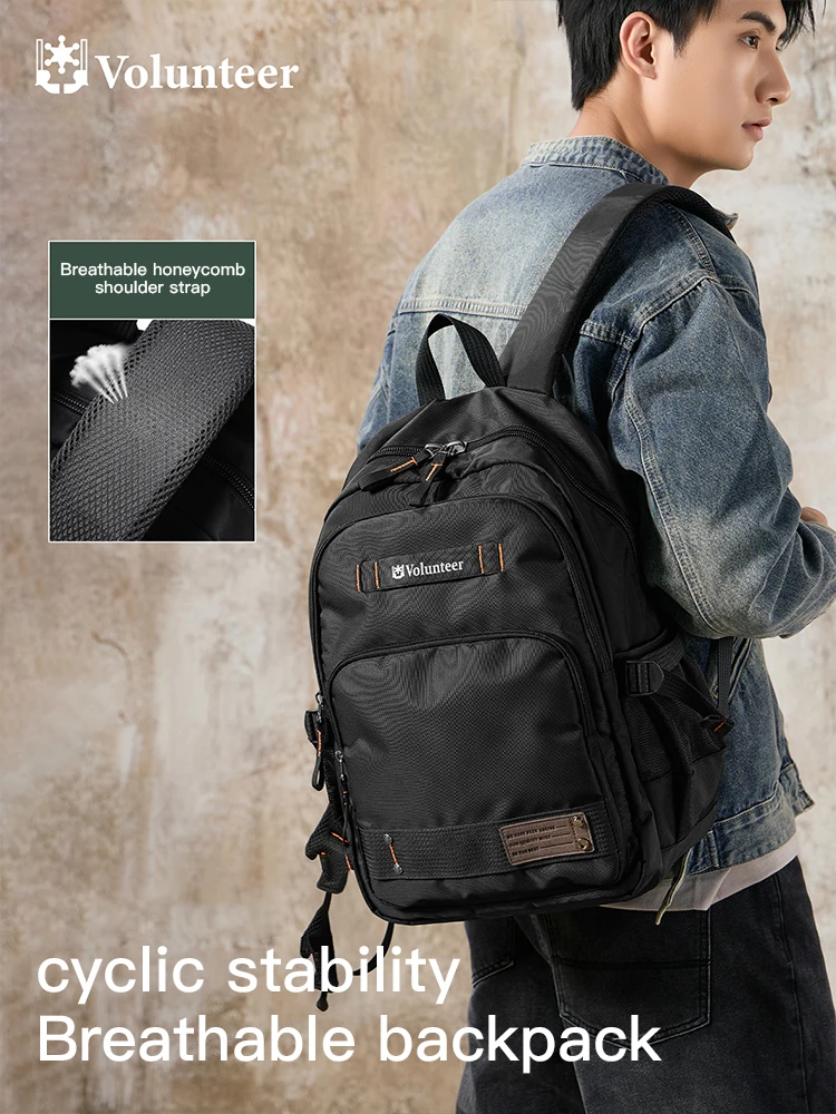 VOLUNTEER School Backpack for Men New Fashion Watertight Large Capacity All-match Laptop High Quality Travel Backpack 1835-03
VOLUNTEER School Backpack for Men New Fashion Watertight Large Capacity All-match Laptop High Quality Travel Backpack 1835-03