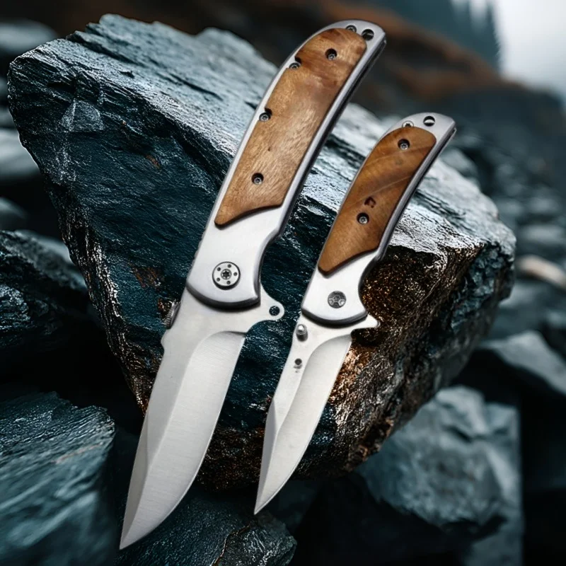 Folding Pocket Knife EDC Portable Knives Camping Outdoor Tactical Survival Defense Multitool 420 Steel Inlay Shadow Wood Handle
Folding Pocket Knife EDC Portable Knives Camping Outdoor Tactical Survival Defense Multitool 420 Steel Inlay Shadow Wood Handle