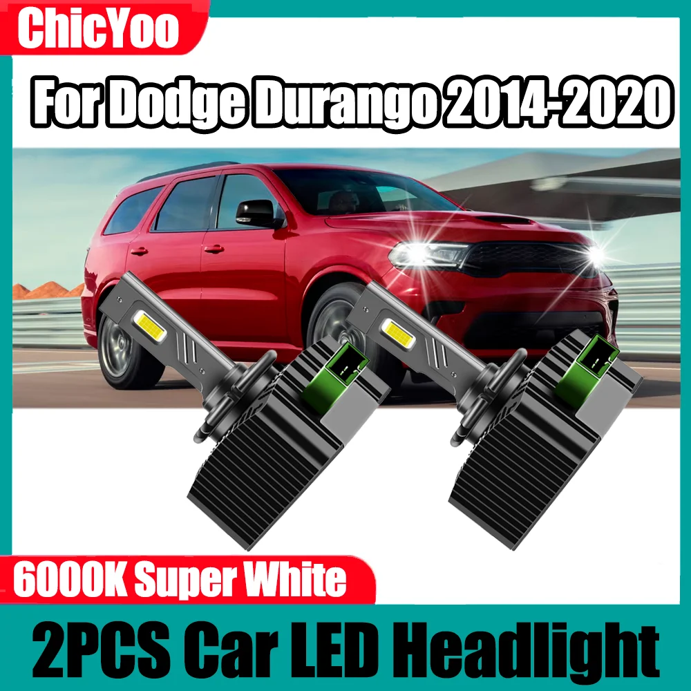 2PCS 6000K Super White HID Xenon Lights 120W High Power 30000LM LED Car Headlights Xenon Headlamps For Dodge Durango 2014-2020
2PCS 6000K Super White HID Xenon Lights 120W High Power 30000LM LED Car Headlights Xenon Headlamps For Dodge Durango 2014-2020