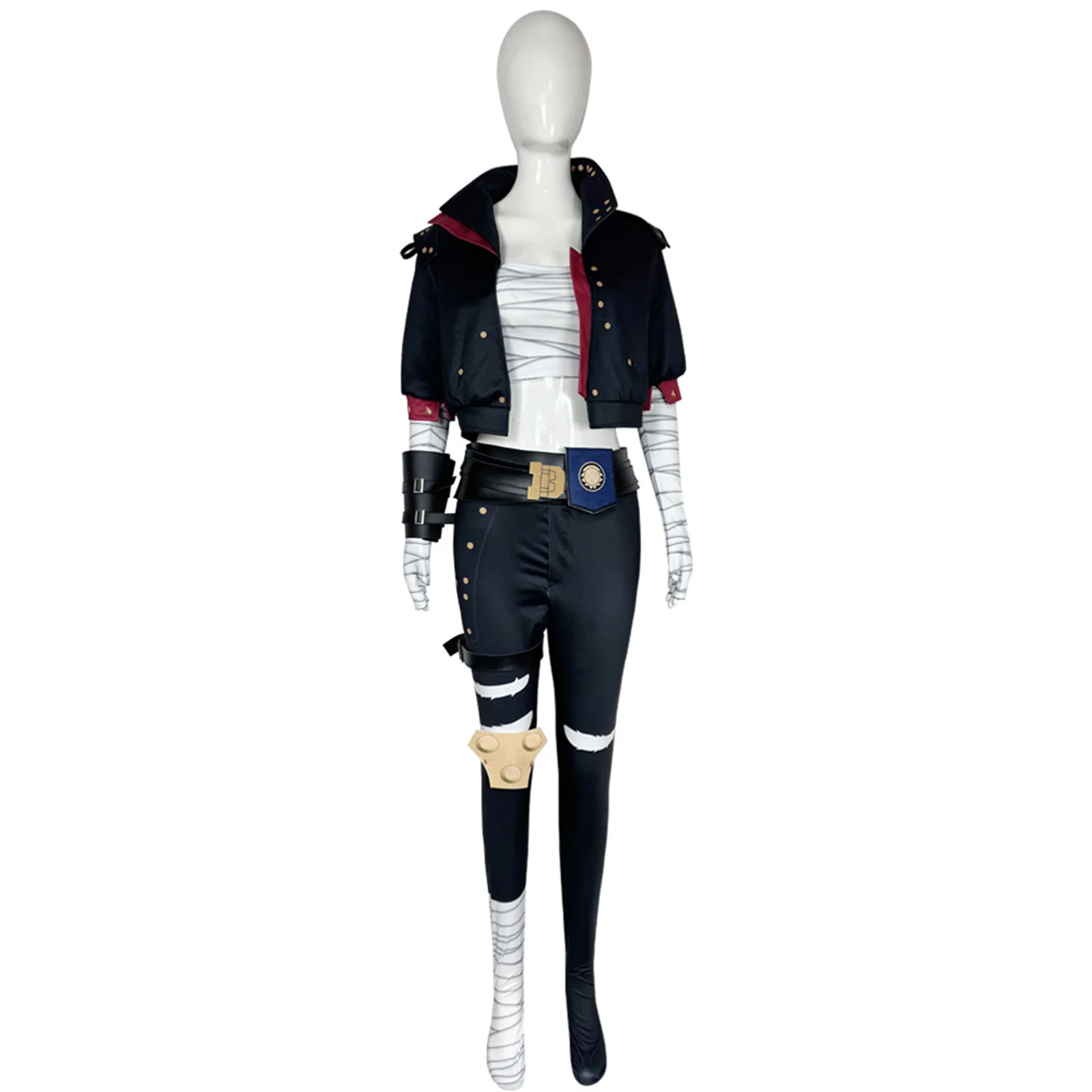 Game Character Vi Cosplay Costume Women Rivet Jacket Vest Pants Belt Accessories Halloween Carnival Uniform Set
Game Character Vi Cosplay Costume Women Rivet Jacket Vest Pants Belt Accessories Halloween Carnival Uniform Set
