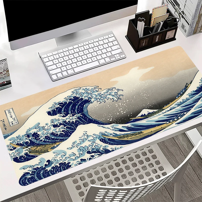 Mousepad Japanese Waves Fashion Large Mouse Mat New MousePads Office Laptop Carpet Soft Anti-slip Waterproof Desktop Mouse Pad
Mousepad Japanese Waves Fashion Large Mouse Mat New MousePads Office Laptop Carpet Soft Anti-slip Waterproof Desktop Mouse Pad