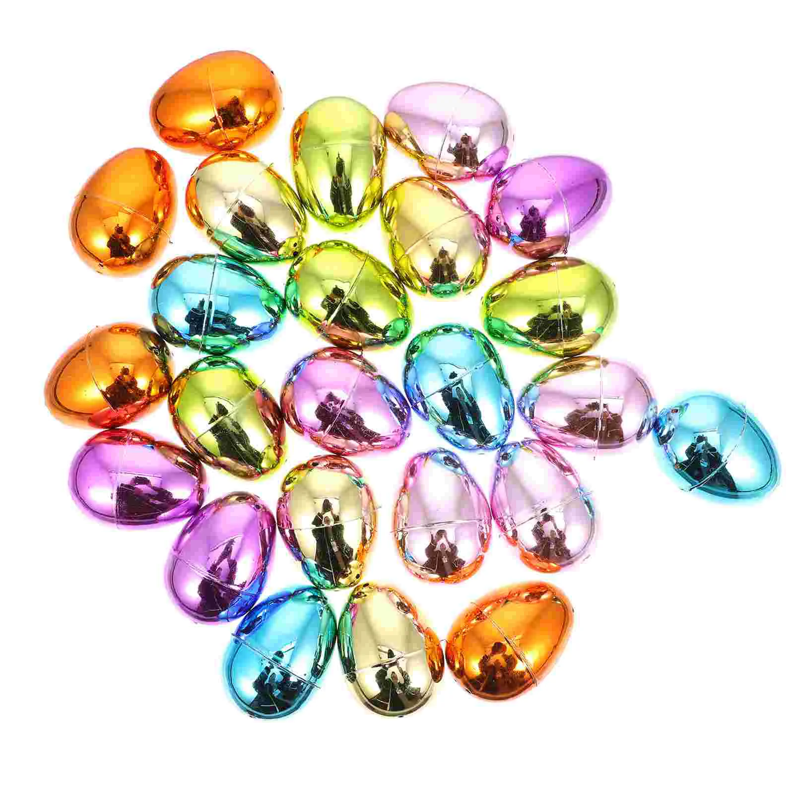24 Pcs Toy Easter Eggs Plastic Empty Shine Bright Party Child Basket with Lid Bulk Ornaments
24 Pcs Toy Easter Eggs Plastic Empty Shine Bright Party Child Basket with Lid Bulk Ornaments