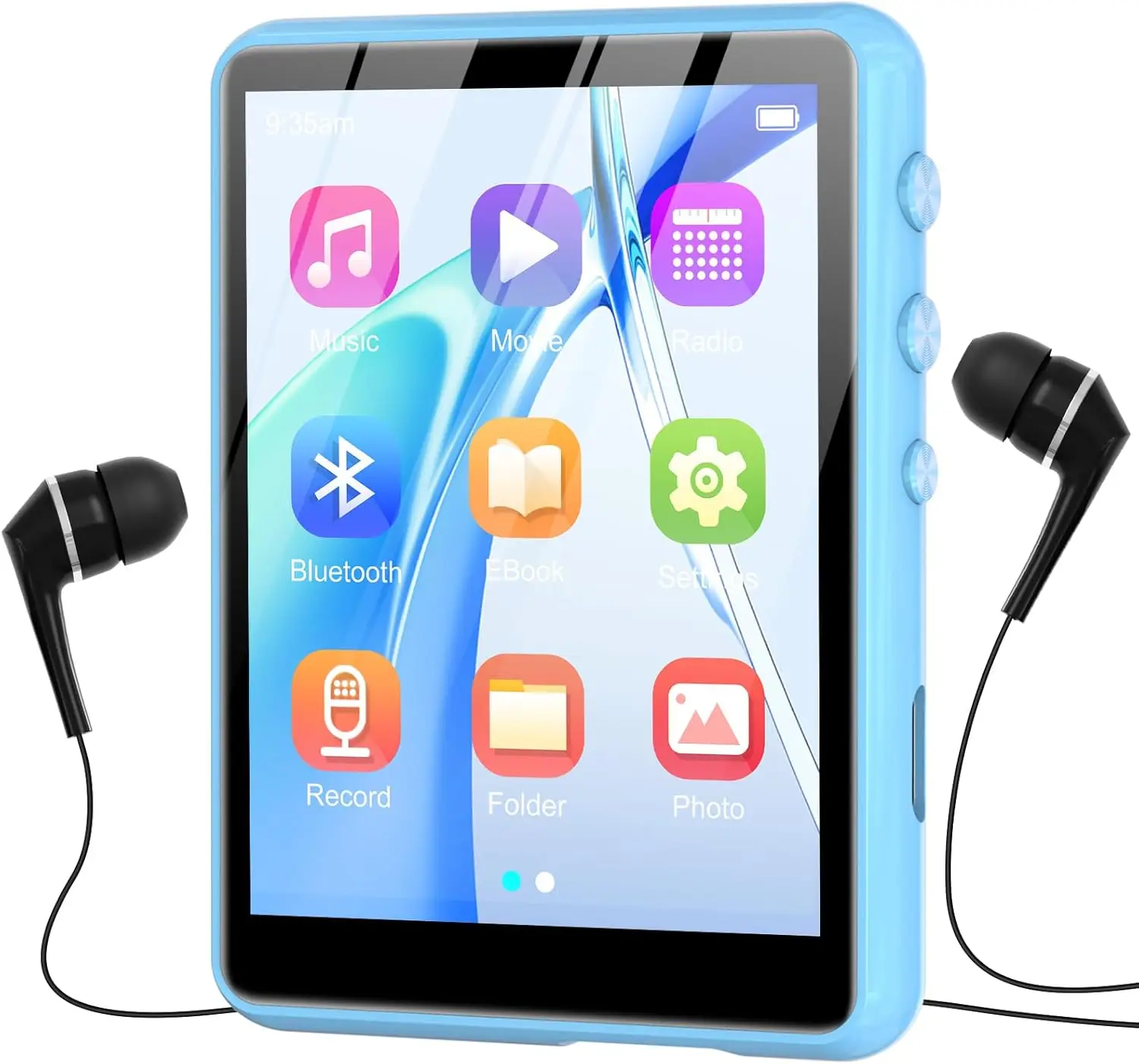 64GB MP3 Player, Bluetooth 5.3, 2.4’ Full Touchscreen, HiFi Lossless Sound with Speakers, Supports up to 128GB
64GB MP3 Player, Bluetooth 5.3, 2.4’ Full Touchscreen, HiFi Lossless Sound with Speakers, Supports up to 128GB