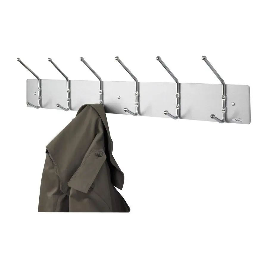 Wall Mount Coat Rack, 6Hooks for Hanging Coats, Purses, Bags, Umbrellas, for Hallways and Entryways, Black and Satin Aluminum
Wall Mount Coat Rack, 6Hooks for Hanging Coats, Purses, Bags, Umbrellas, for Hallways and Entryways, Black and Satin Aluminum