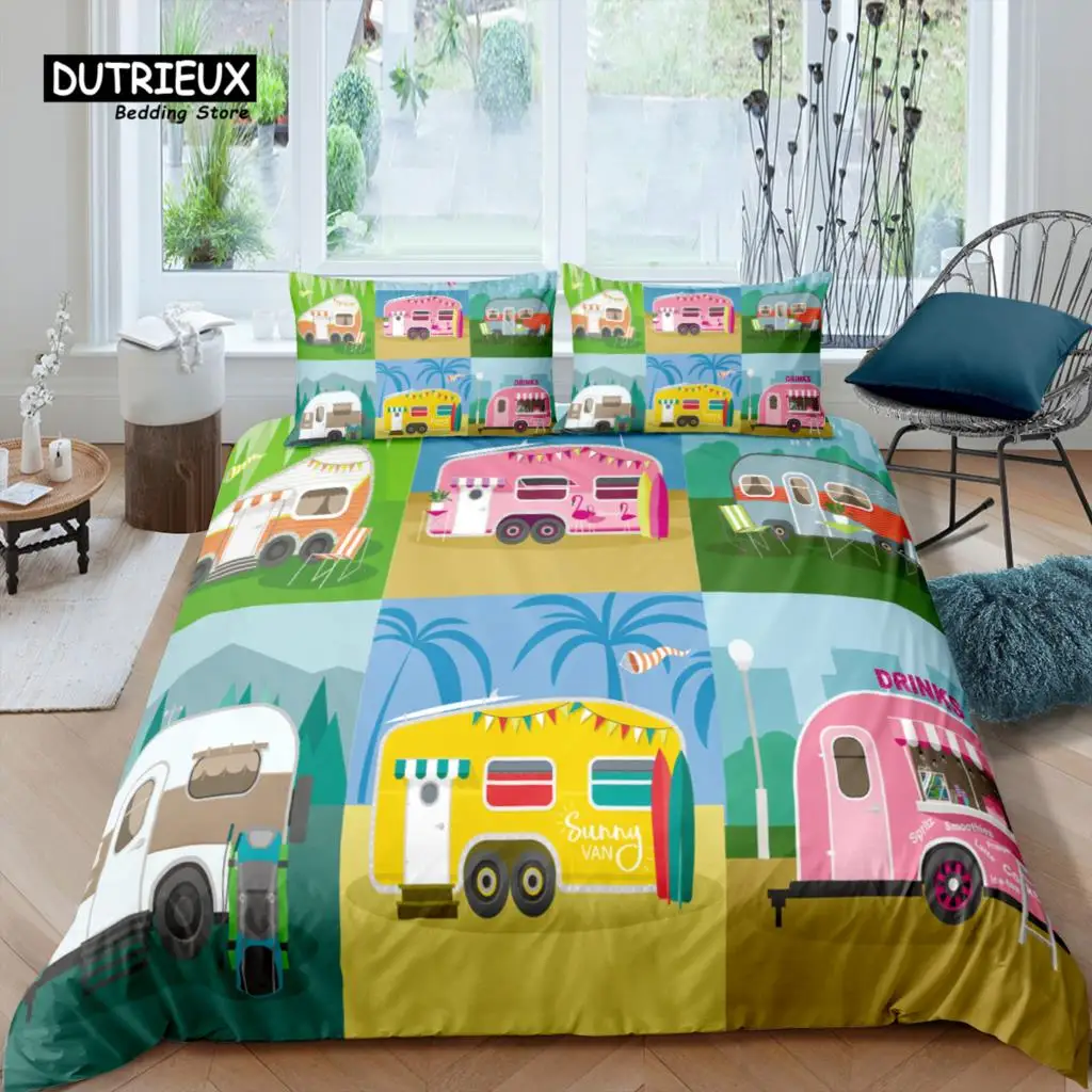Home Living Luxury 3D Station Wagon Bedding Set Camping Duvet Cover Pillowcase Kids Bedding Set Queen and King EU/US/AU/UK Size
Home Living Luxury 3D Station Wagon Bedding Set Camping Duvet Cover Pillowcase Kids Bedding Set Queen and King EU/US/AU/UK Size