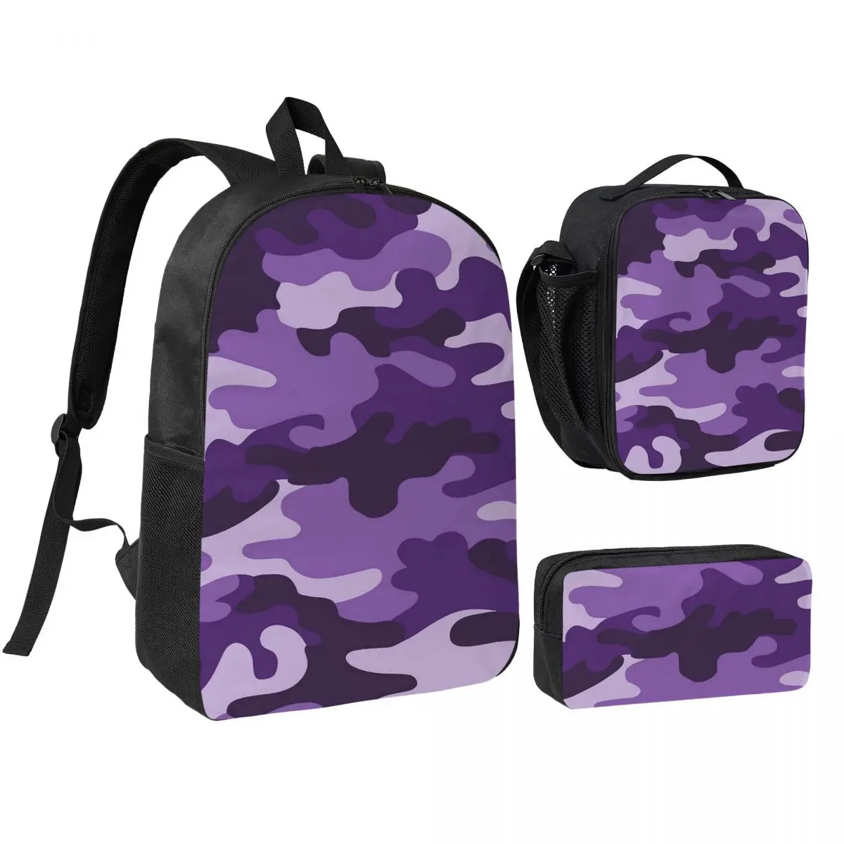 Purple Military Camouflage Camo Print Backpack Boys Girls BookBag School Bag Shoulder Bags 3ps Insulated Lunch Bag Pencil Case
Purple Military Camouflage Camo Print Backpack Boys Girls BookBag School Bag Shoulder Bags 3ps Insulated Lunch Bag Pencil Case