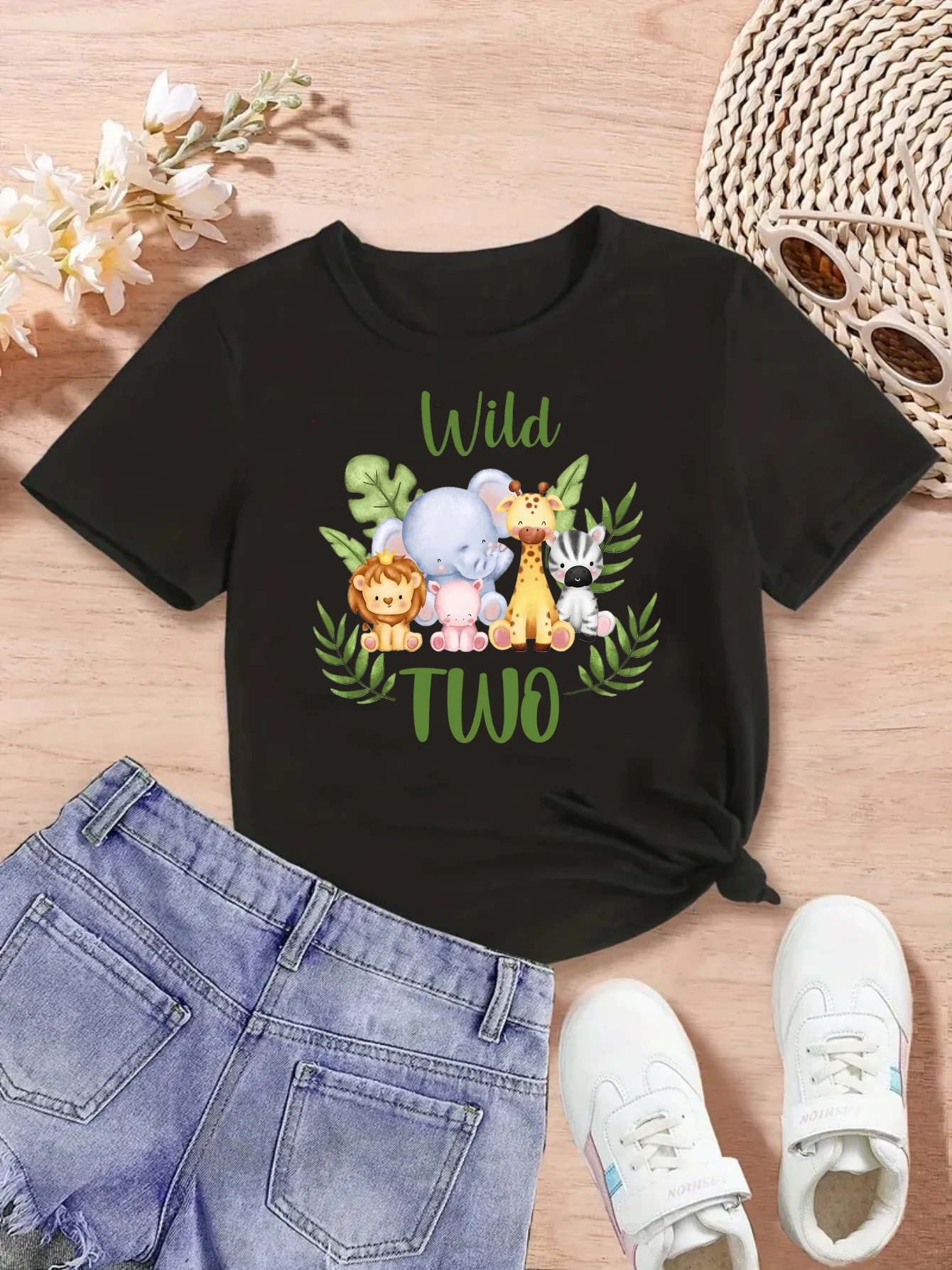 Leopard One Wild Lion Elephant Printed T Shirt Girls/Boys 1st Birthday Gift Shirt Kawaii Kids Clothes Toddler Shirt
Leopard One Wild Lion Elephant Printed T Shirt Girls/Boys 1st Birthday Gift Shirt Kawaii Kids Clothes Toddler Shirt