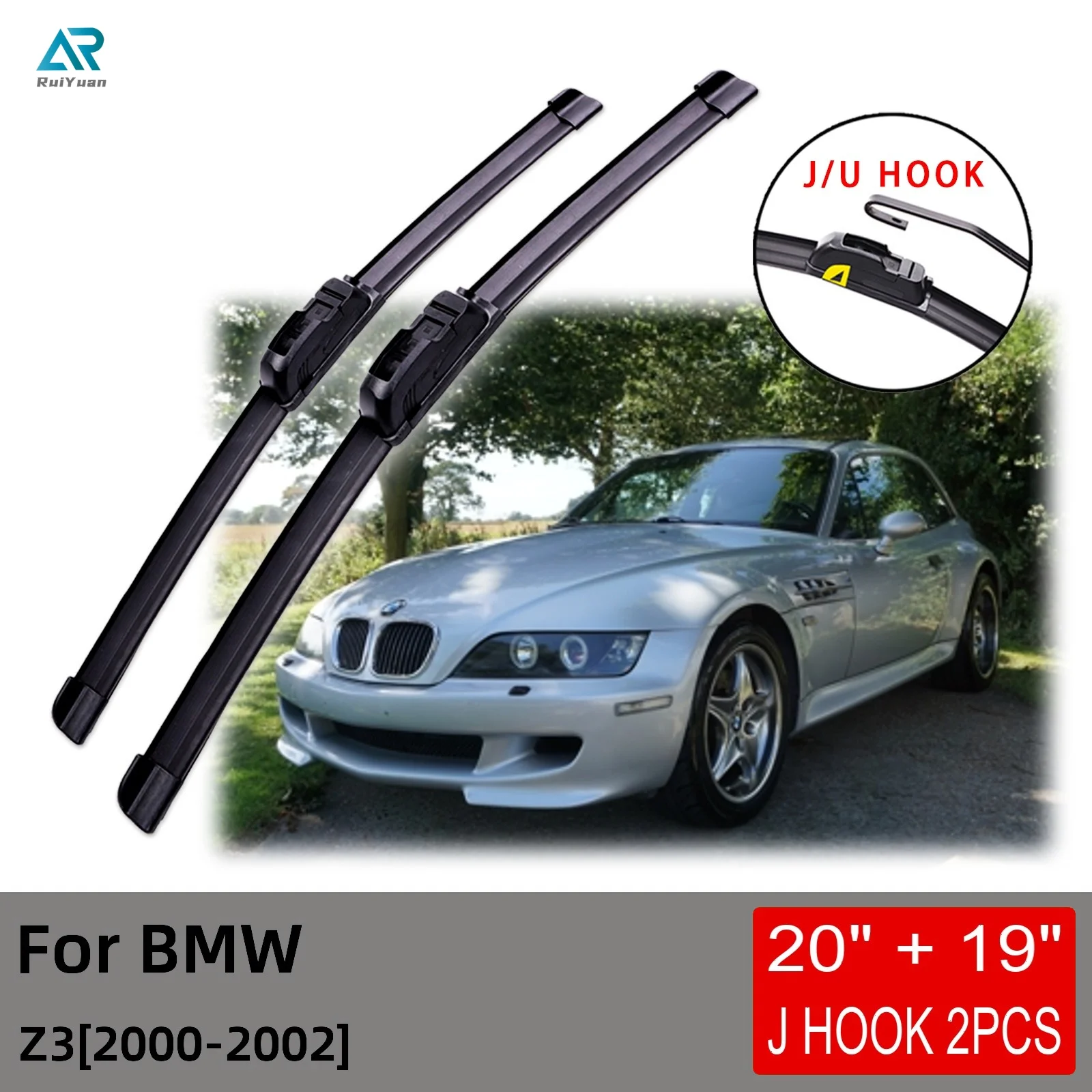 For BMW Z3 2000 2001 2002 Front Wiper Blades Brushes Cutter Accessories U J Hook Accessories for Vehicles
For BMW Z3 2000 2001 2002 Front Wiper Blades Brushes Cutter Accessories U J Hook Accessories for Vehicles