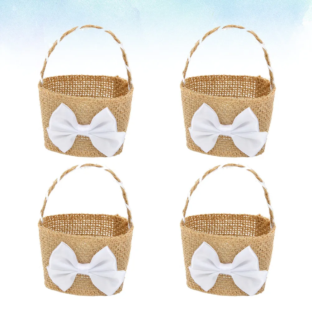 4Pcs Burlap Candy Basket Linen Storage Holder Wedding Supplies Elegant Decor Romantic Atmosphere Burlap Candy Basket
4Pcs Burlap Candy Basket Linen Storage Holder Wedding Supplies Elegant Decor Romantic Atmosphere Burlap Candy Basket