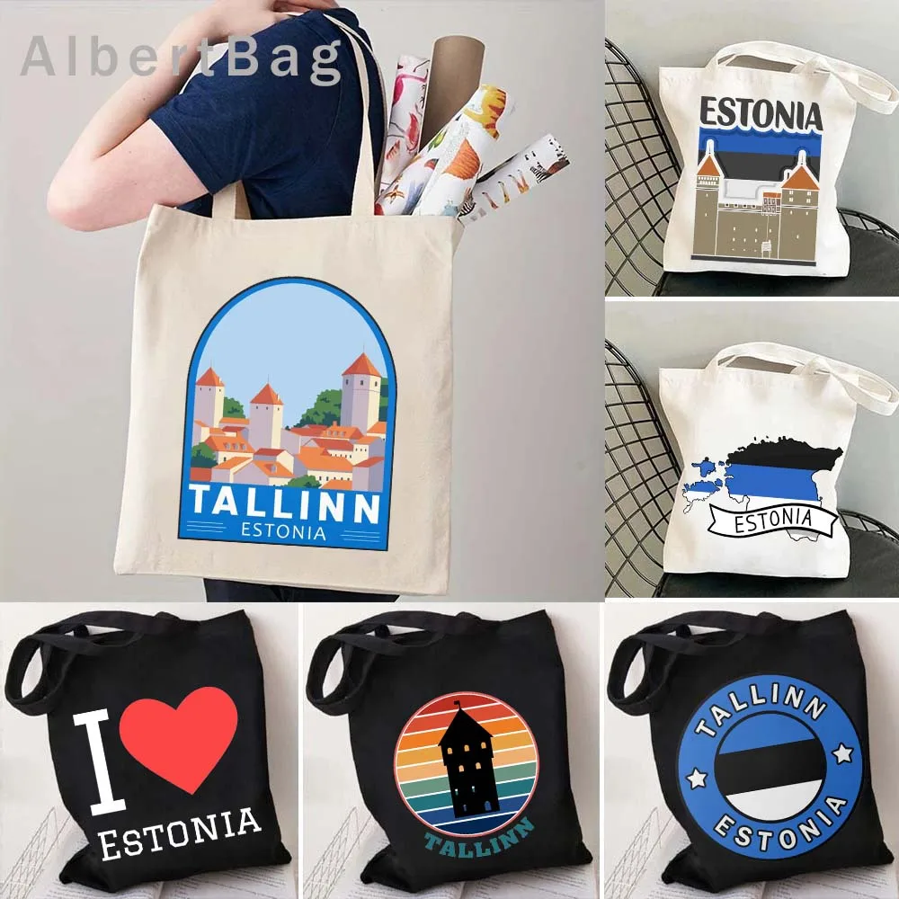 Tallinn Estonia Heart Country Flag Map Estonian Gift Travel Patriotic Canvas Shoulder Tote Bag Harajuku Handbag Shopper Handbags
Tallinn Estonia Heart Country Flag Map Estonian Gift Travel Patriotic Canvas Shoulder Tote Bag Harajuku Handbag Shopper Handbags