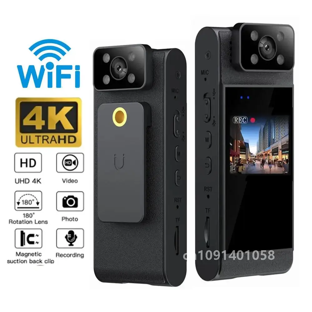 2024 New HD 4K Mini Camera WiFi Portable Small Digital Video Recorder Police BodyCam Infrared Night Vision Miniature Camcorder
2024 New HD 4K Mini Camera WiFi Portable Small Digital Video Recorder Police BodyCam Infrared Night Vision Miniature Camcorder