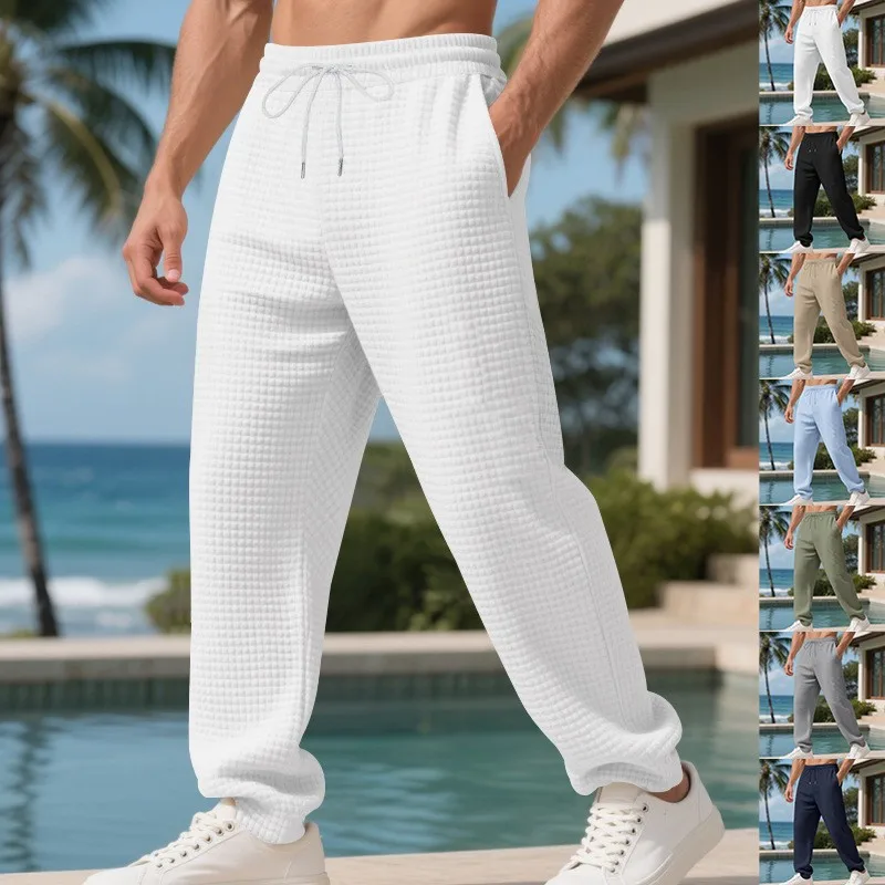 Men's Joggers Mid Waist Long Trousers Drawstring Waist Casual Pants Loose Fit Straight Leg Sweatpants Solid Color Black Gray
Men's Joggers Mid Waist Long Trousers Drawstring Waist Casual Pants Loose Fit Straight Leg Sweatpants Solid Color Black Gray
