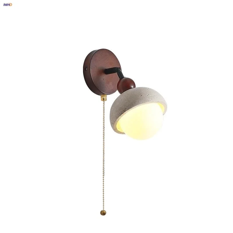 IWHD Up Down Rotate LED Wall Lights Balcony Bedroom Nordic Modern White Glass Pull Chain Yellow Travertine Bedside Lamp Sconce
IWHD Up Down Rotate LED Wall Lights Balcony Bedroom Nordic Modern White Glass Pull Chain Yellow Travertine Bedside Lamp Sconce