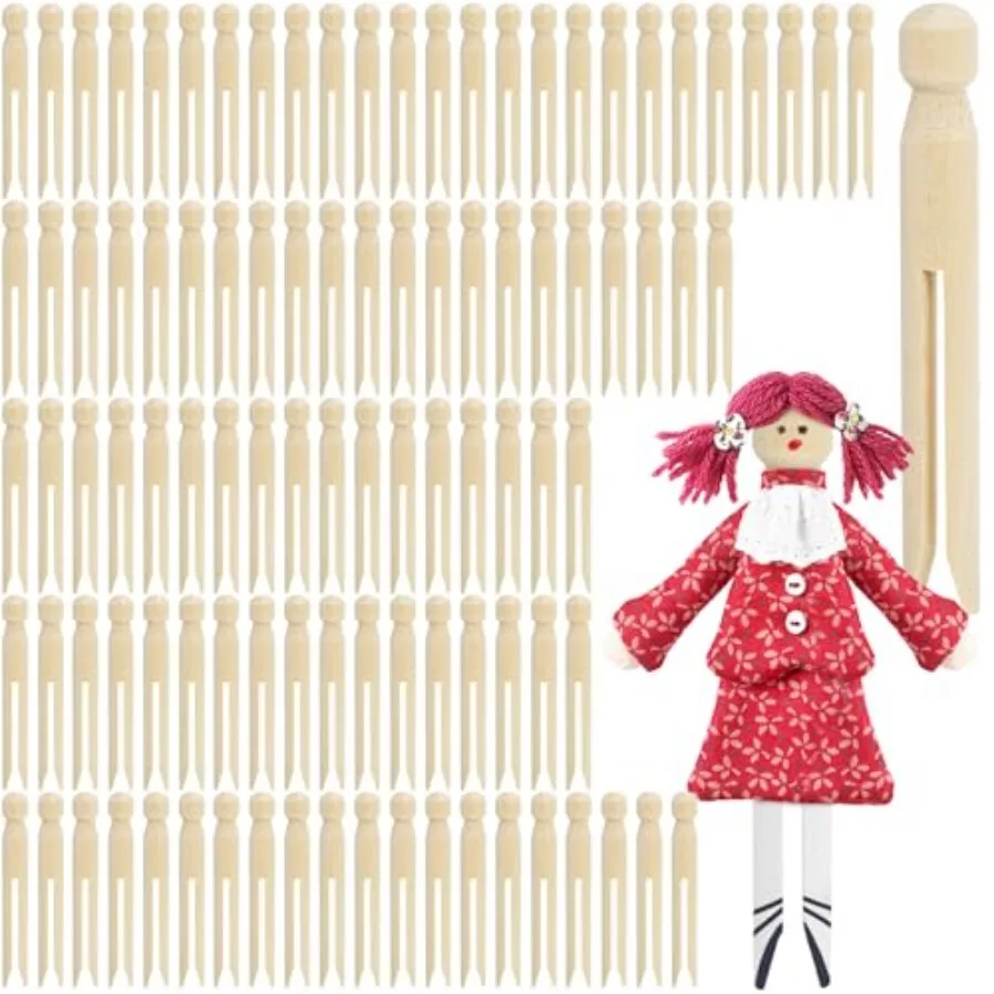 00 Pack Round Wooden Clothespins, Old Fashioned Unfinished Wood Doll Pins, Traditional Clothes Pin Pegs for Crafts, Laundry, DI
00 Pack Round Wooden Clothespins, Old Fashioned Unfinished Wood Doll Pins, Traditional Clothes Pin Pegs for Crafts, Laundry, DI