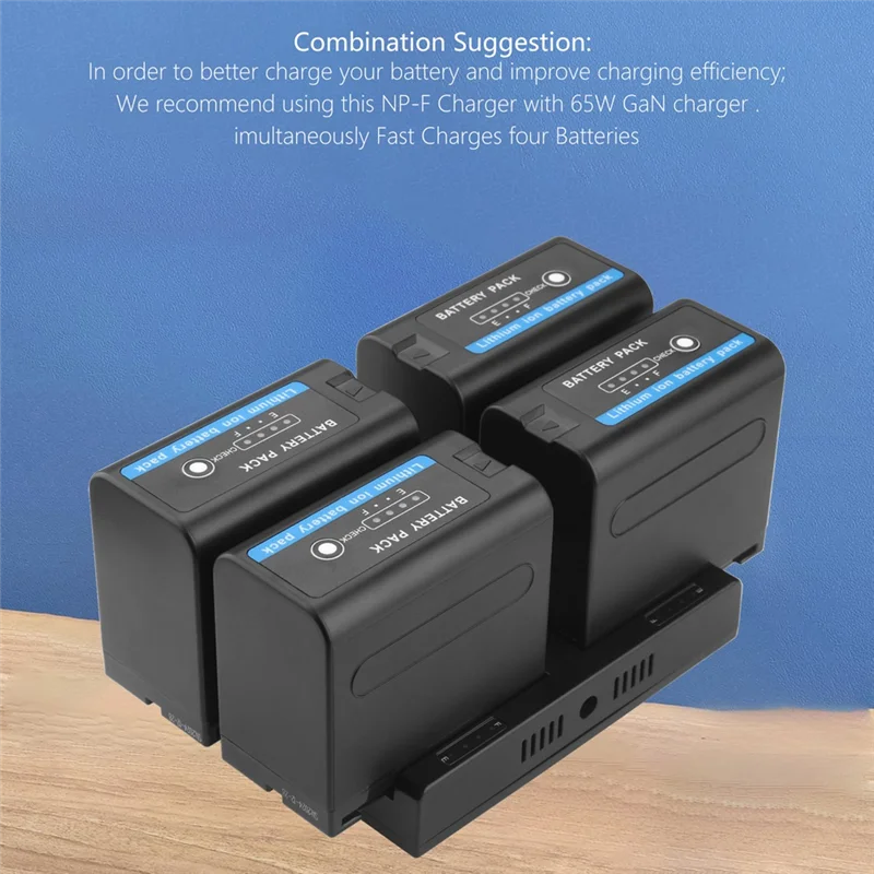 4-Channel Battery Fast Charger With PD 65W Power Plug,For Sony NP-F Series(F550 F570 F770 F930 F950 F970) EU PLUG
4-Channel Battery Fast Charger With PD 65W Power Plug,For Sony NP-F Series(F550 F570 F770 F930 F950 F970) EU PLUG