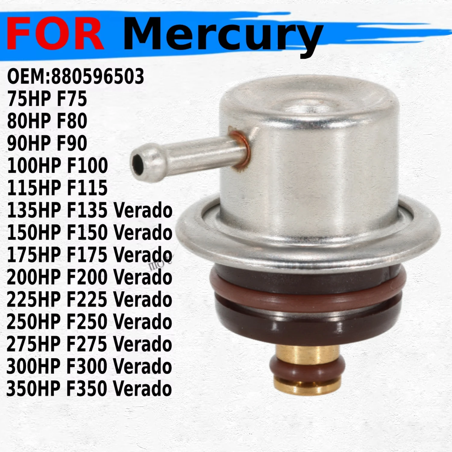 Регулятор давления топлива мотоцикла для Mercury 75HP F75 80HP F80 90HP F90 100HP F100 115HP F115 135HP F135 Verado OEM:880596503
Регулятор давления топлива мотоцикла для Mercury 75HP F75 80HP F80 90HP F90 100HP F100 115HP F115 135HP F135 Verado OEM:880596503
