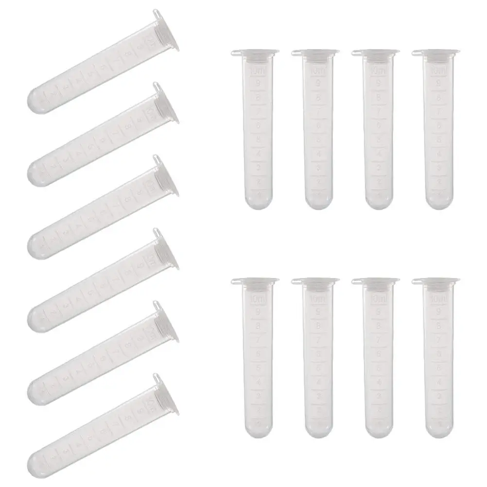 200Pcs Centrifuge Tubes Plastic Transparent 10Ml Laboratory Test Tubes with Scale Seal Caps for Science Experiment Sample
200Pcs Centrifuge Tubes Plastic Transparent 10Ml Laboratory Test Tubes with Scale Seal Caps for Science Experiment Sample