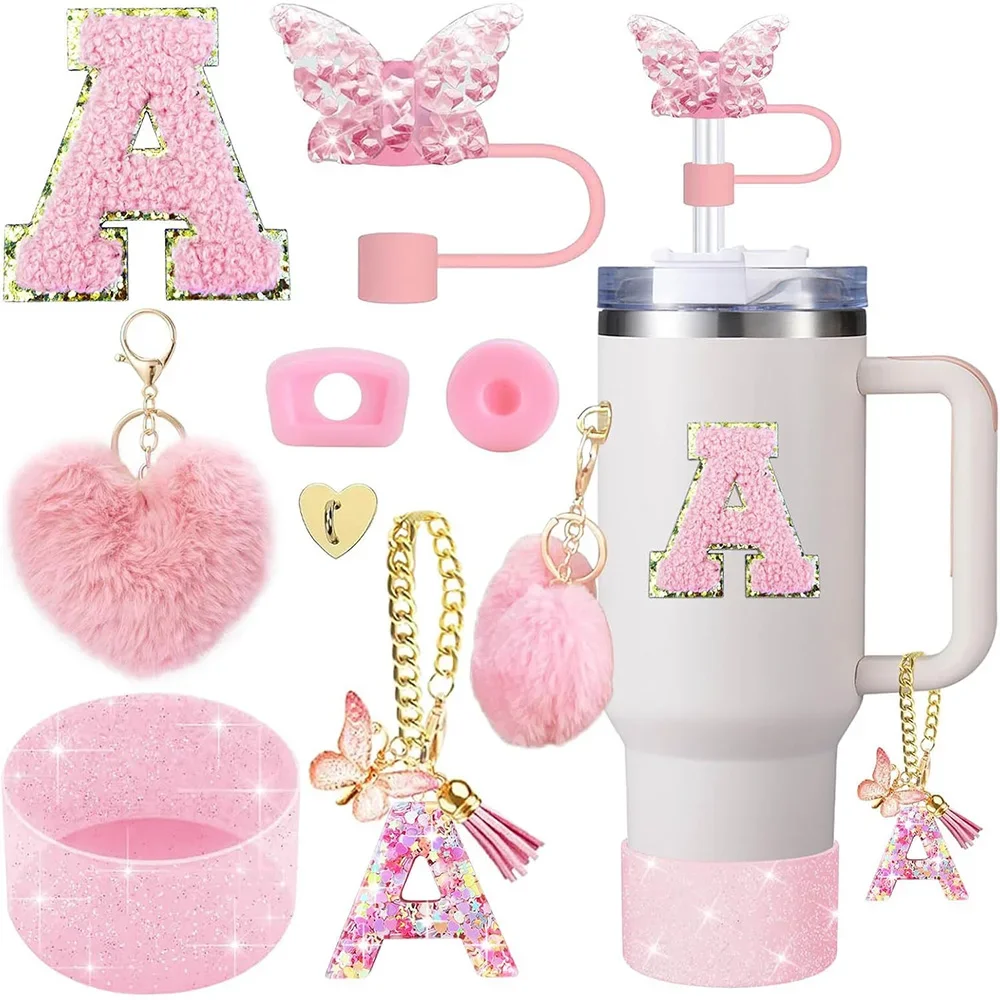 8pcs Cup Accessories for Stanley Cup 30oz 40oz Includes Butterfly Straw Cover Cap Silicone Boot Handle Charm Initials Sticker
8pcs Cup Accessories for Stanley Cup 30oz 40oz Includes Butterfly Straw Cover Cap Silicone Boot Handle Charm Initials Sticker