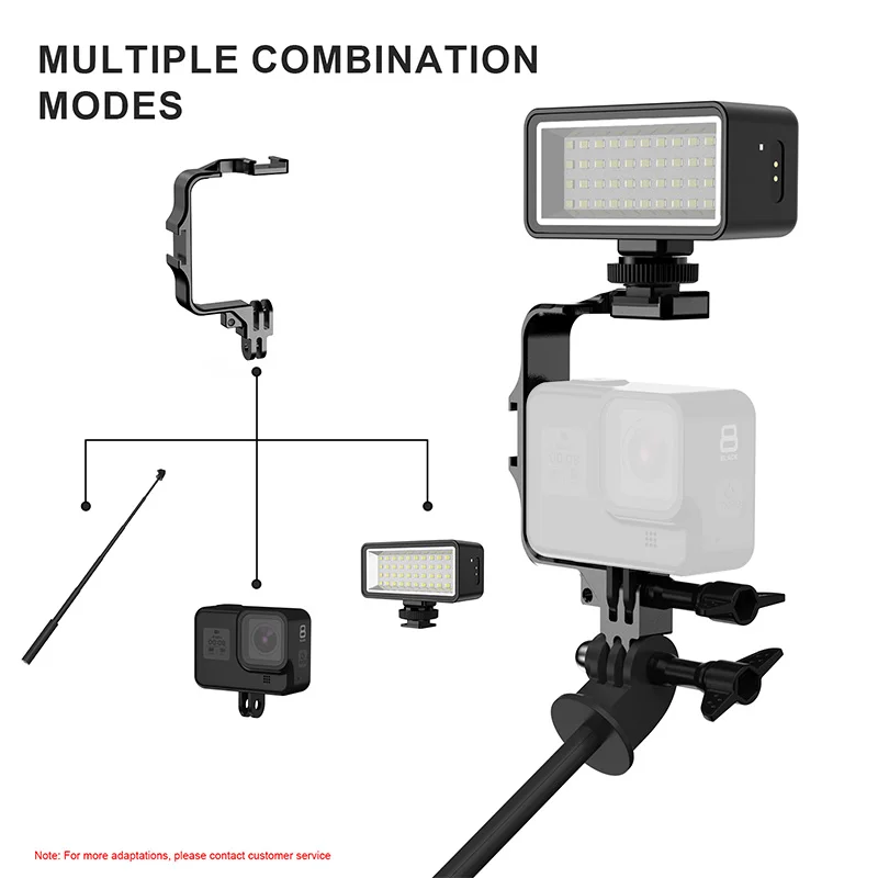 Camera Video Shooting Bracket Cold Shoe Mount Expansion Frame for Gopro Hero 11 10 9 8 for DJI OSMO Action 3 Camera Accessories
Camera Video Shooting Bracket Cold Shoe Mount Expansion Frame for Gopro Hero 11 10 9 8 for DJI OSMO Action 3 Camera Accessories