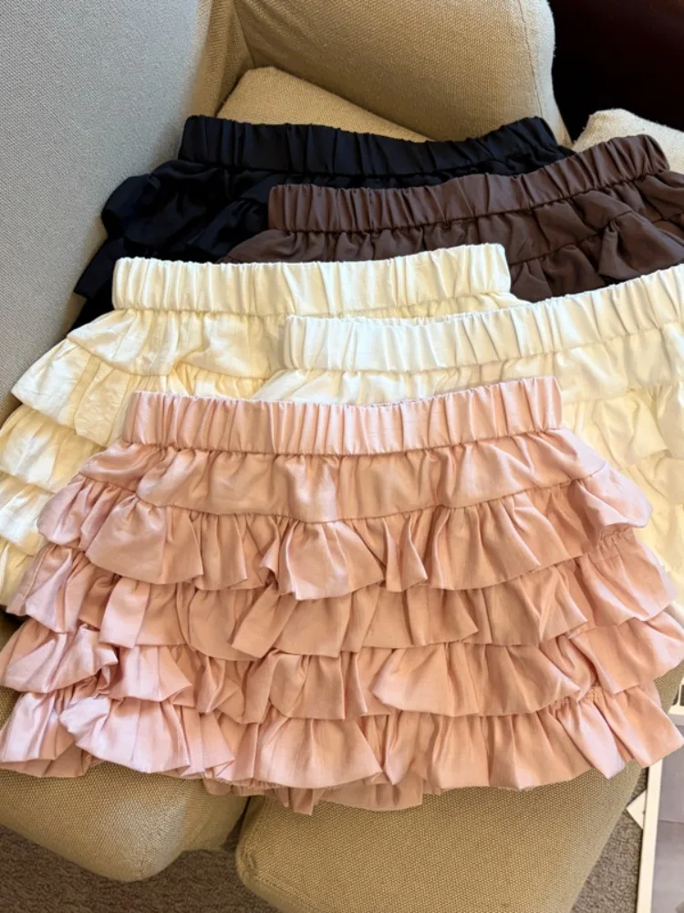 Sweet Style Multi-Layer Ruffle Cake Skirt Elastic Waist A-Line Anti-Light Slimming Half Skirt Summer New Arrival Girl's Skirt
Sweet Style Multi-Layer Ruffle Cake Skirt Elastic Waist A-Line Anti-Light Slimming Half Skirt Summer New Arrival Girl's Skirt