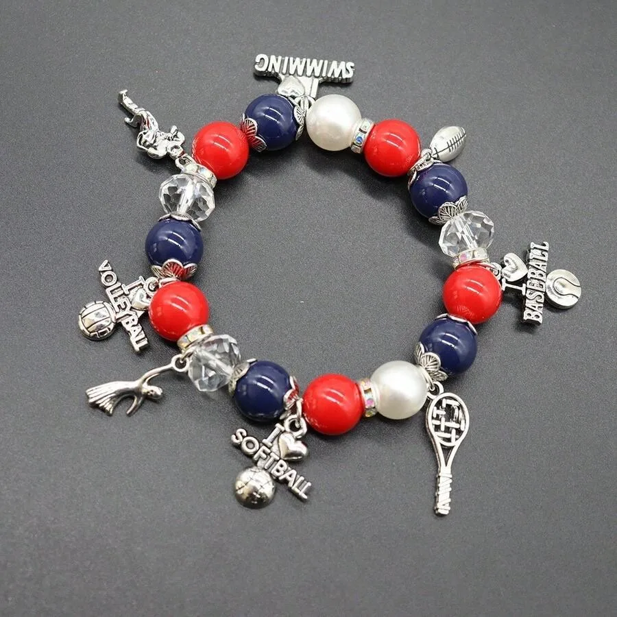 's New Team Elastic Beaded Bracelet For Football, Basketball, And Rugby, Unisex
's New Team Elastic Beaded Bracelet For Football, Basketball, And Rugby, Unisex