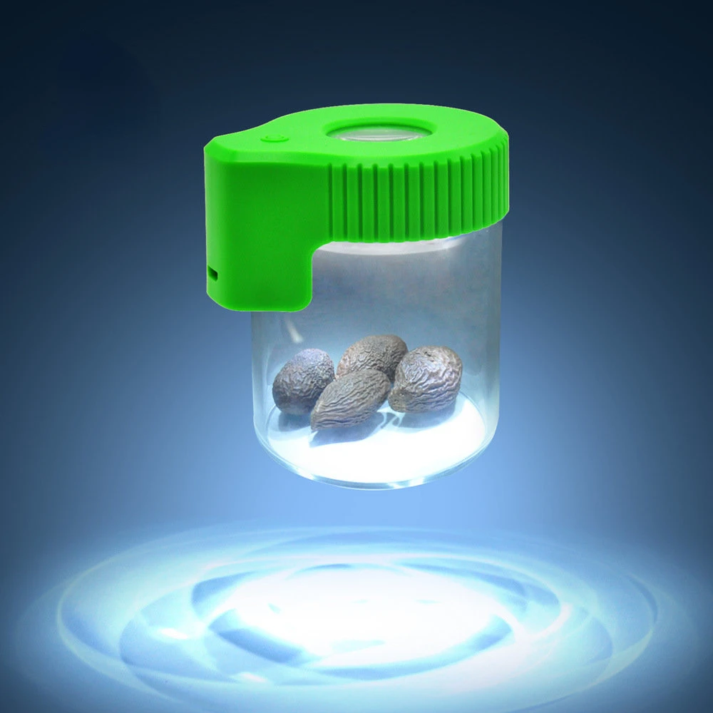 WE PUFF LED Dry Herb Storage Jar Magnifier Glass Viewing Container Vacuum Seal Pill Case 155ML Tobacco Box Smoking Accessories
WE PUFF LED Dry Herb Storage Jar Magnifier Glass Viewing Container Vacuum Seal Pill Case 155ML Tobacco Box Smoking Accessories