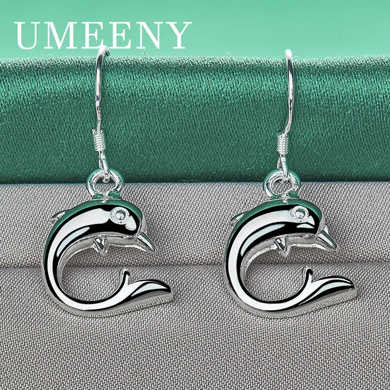 925 Sterling Silver Exquisite Cute Dolphin Earrings Women Charm Gift Party Accessories Jewelry Fashion Wedding
925 Sterling Silver Exquisite Cute Dolphin Earrings Women Charm Gift Party Accessories Jewelry Fashion Wedding