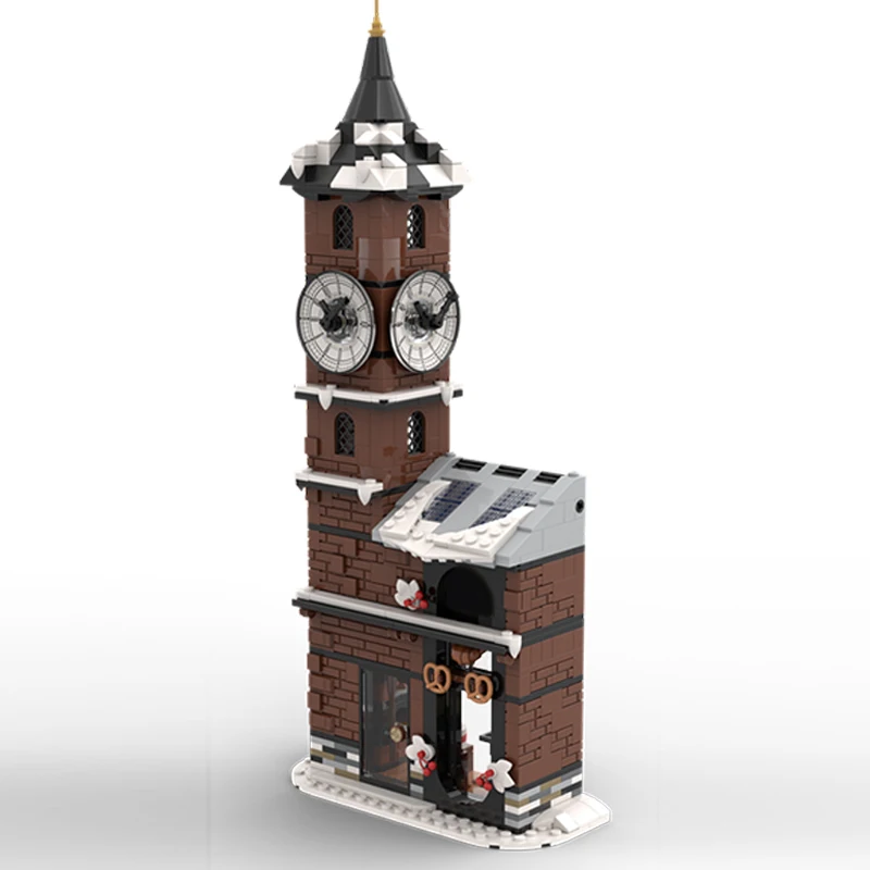 City Street View Model MOC Building Bricks Bakery And Clock Tower Modular Technology Assemble Children Toys Suit Gifts Holiday
City Street View Model MOC Building Bricks Bakery And Clock Tower Modular Technology Assemble Children Toys Suit Gifts Holiday