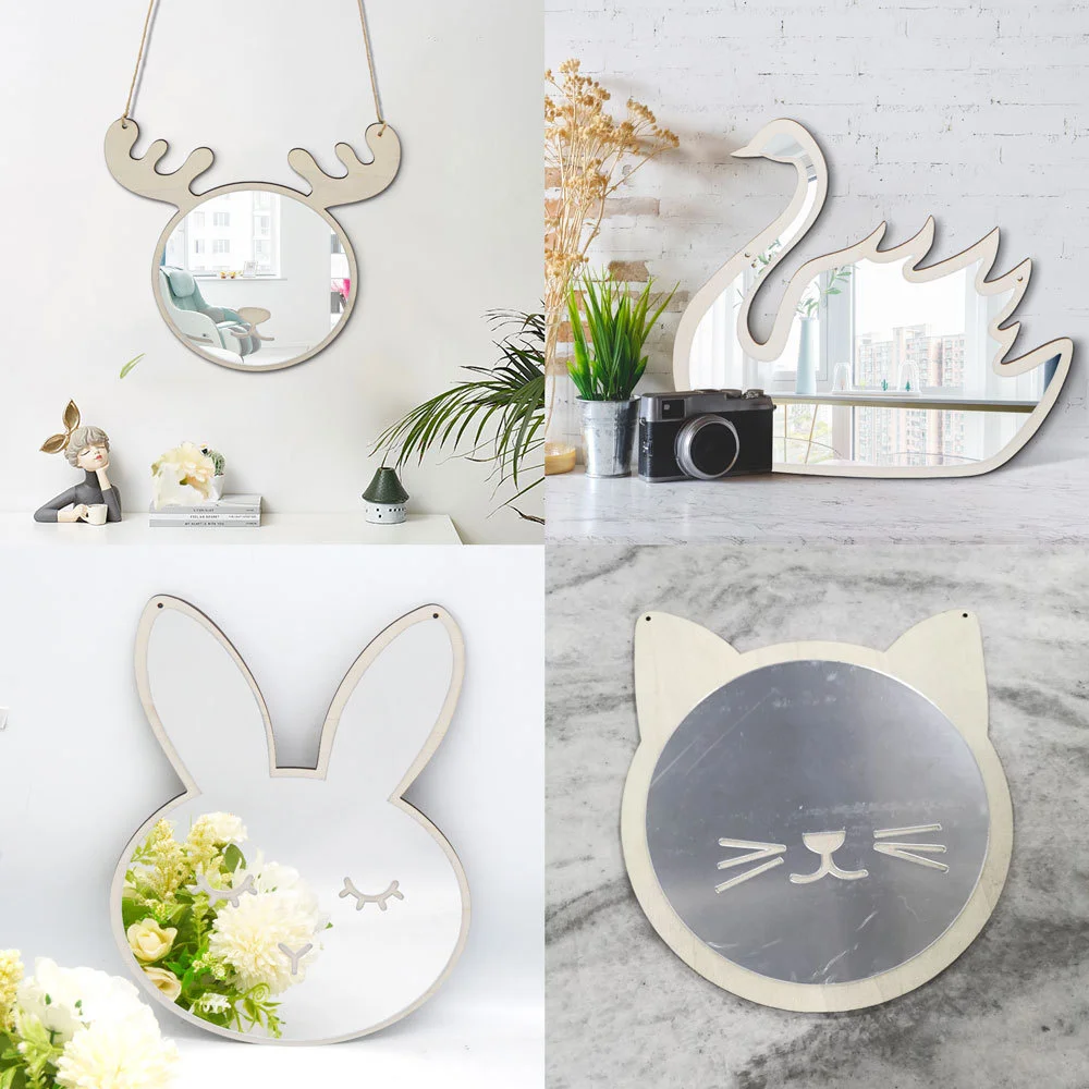 Decorative Cartoon Animal Shaped Acrylic Mirror Safe Wooden Mirrors Decor For Baby Nursery Kids Room Home Decorative Mirror
Decorative Cartoon Animal Shaped Acrylic Mirror Safe Wooden Mirrors Decor For Baby Nursery Kids Room Home Decorative Mirror