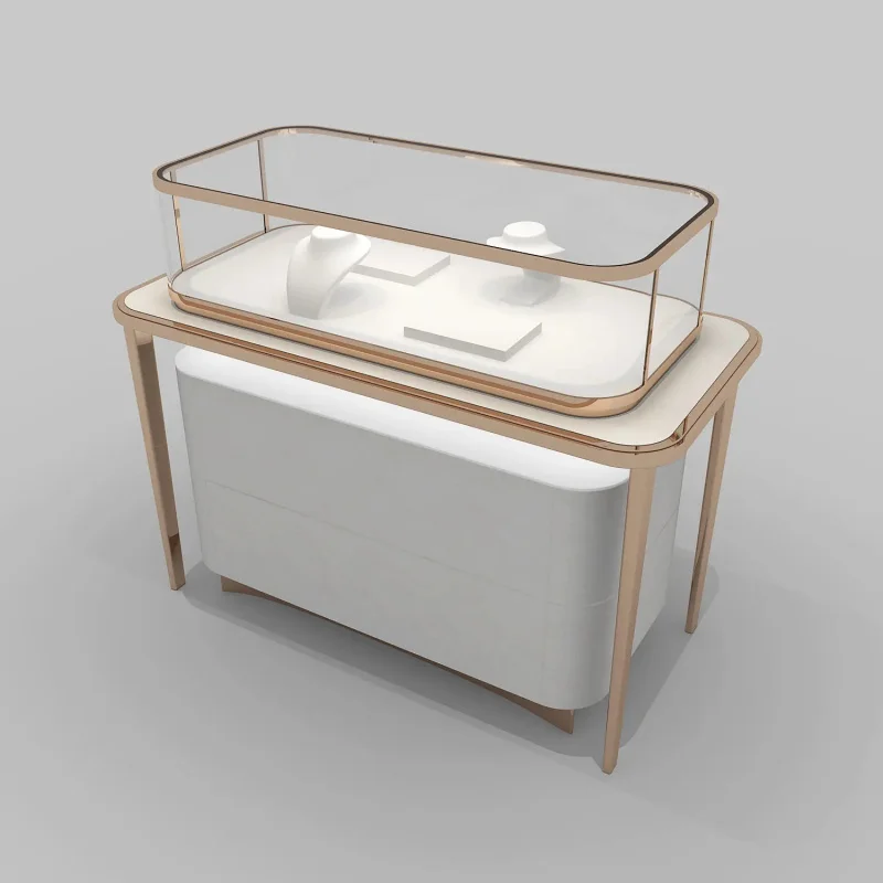 custom.High End Tempered Glass Luxury Jewelry Display showcase Display Counter Furniture Jewelry Cabinet
custom.High End Tempered Glass Luxury Jewelry Display showcase Display Counter Furniture Jewelry Cabinet